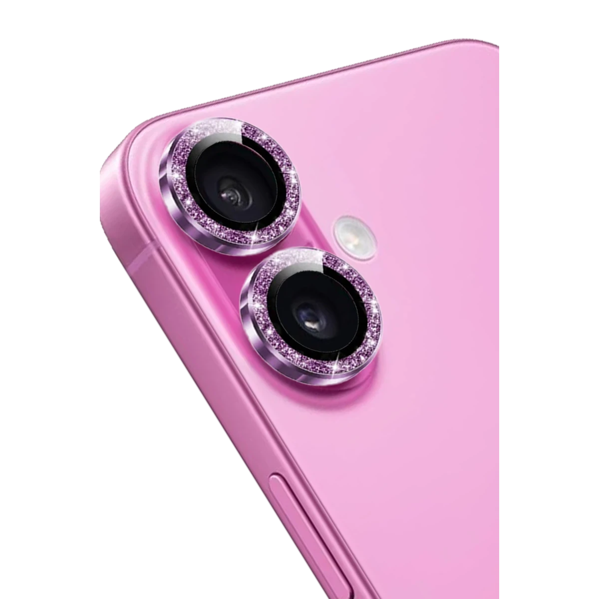 Keephone Apple iPhone 16 Maria Simli Kamera Lens Koruyucu - Pembe